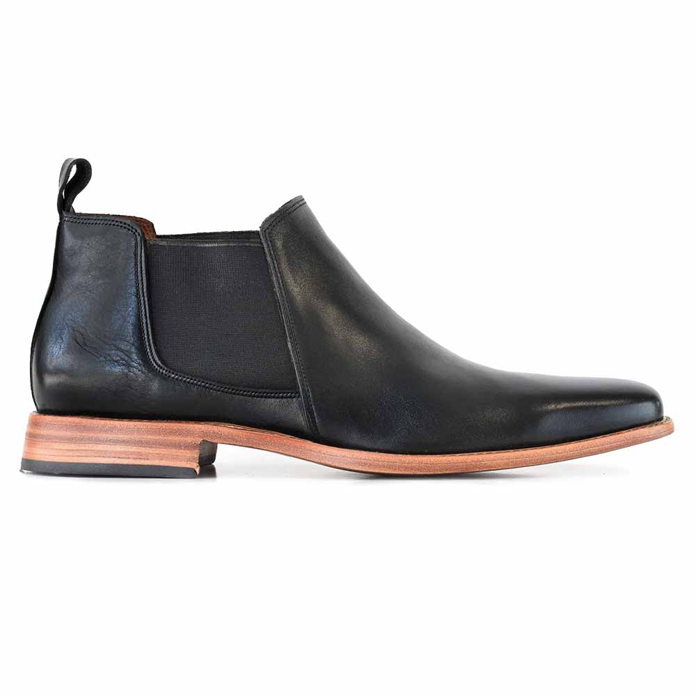 Bota Oslo Hombre de Cuero Negro Briganti