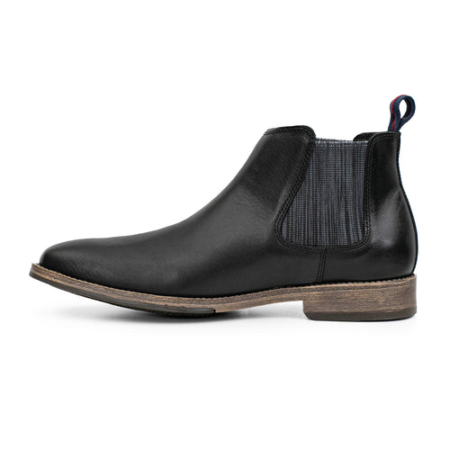 BOTA TORRES NEGRA Y BEIGE