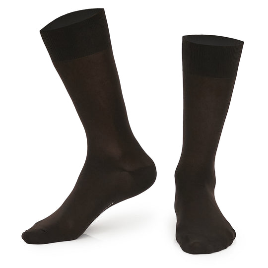 MEDIA DE HILO MARRON