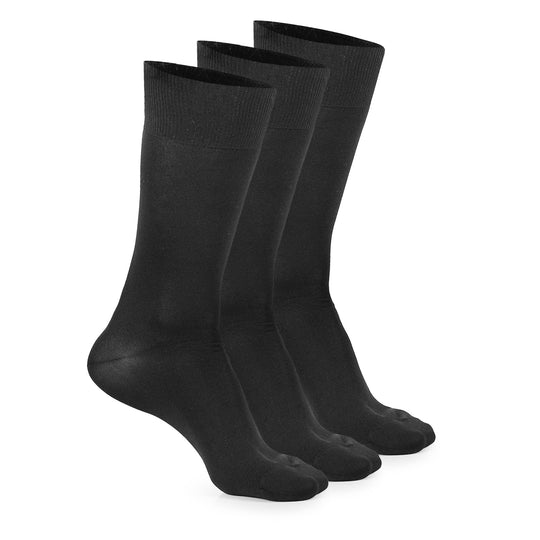 PACK X3 MEDIAS NEGRAS DE HILO