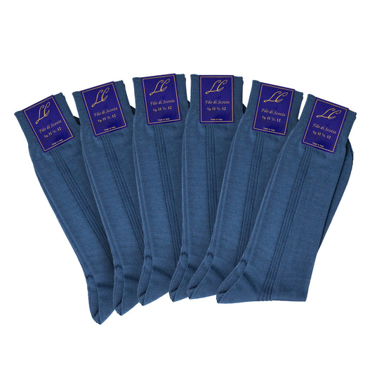 PACK X6 MEDIAS ITALIANAS CELESTE III