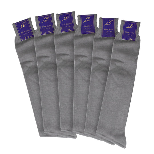 PACK X6 MEDIAS ITALIANAS GRIS TOPO VI