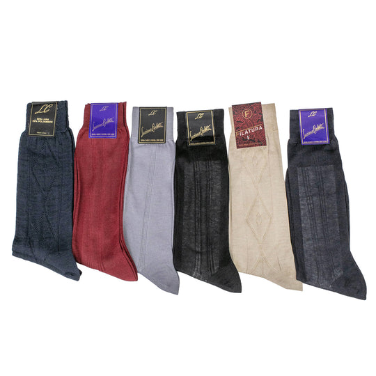 PACK X6 MEDIAS ITALIANAS MULTICOLORES IX