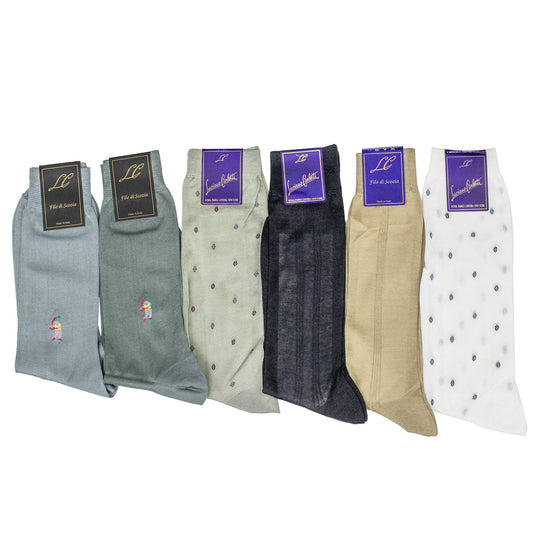 PACK X6 MEDIAS ITALIANAS MULTICOLORES XVI