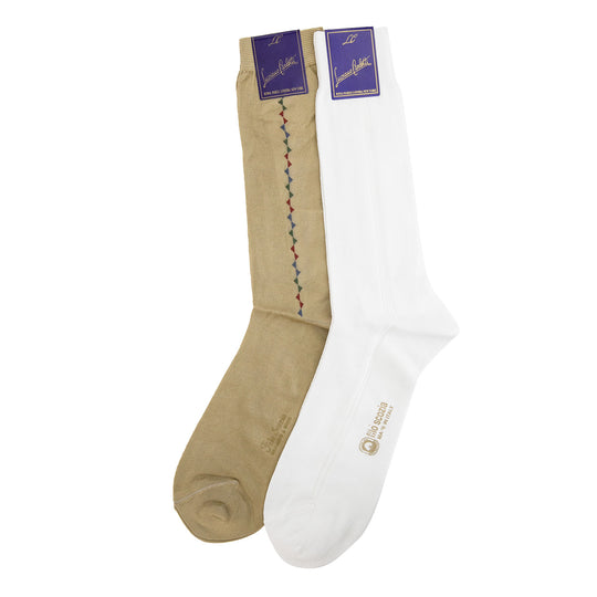 PACK X2 MEDIAS ITALIANAS BLANCAS