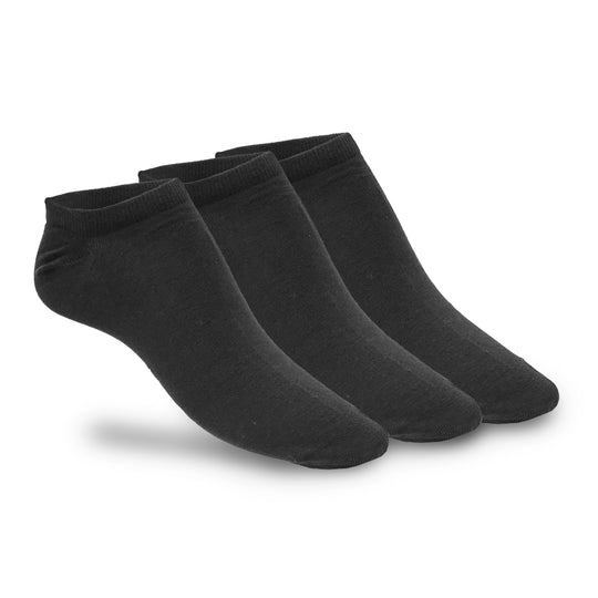 PACK X3 SOQUETES LISOS NEGROS H