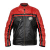 CAMPERA EMETT NEGRO Y ROJO