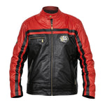 CAMPERA EMETT NEGRO Y ROJO