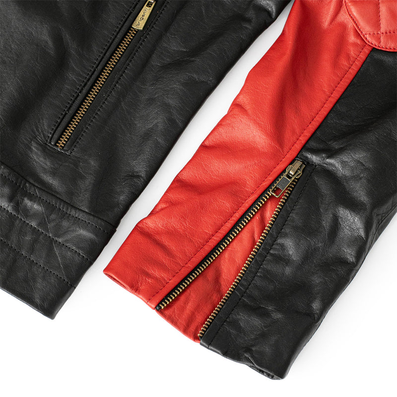 CAMPERA EMETT NEGRO Y ROJO
