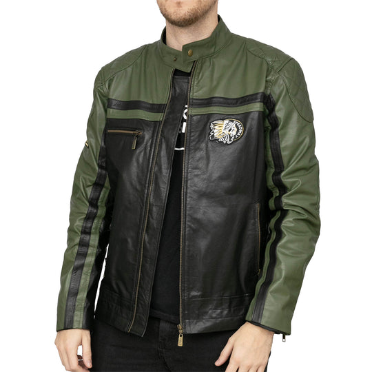 CAMPERA EMETT NEGRO Y VERDE