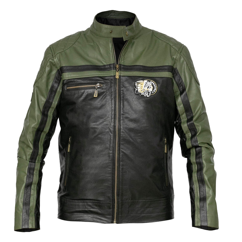 CAMPERA EMETT NEGRO Y VERDE