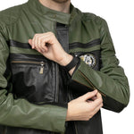 CAMPERA EMETT NEGRO Y VERDE