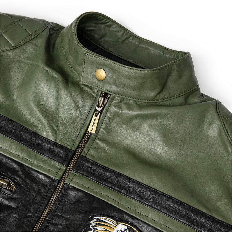 CAMPERA EMETT NEGRO Y VERDE