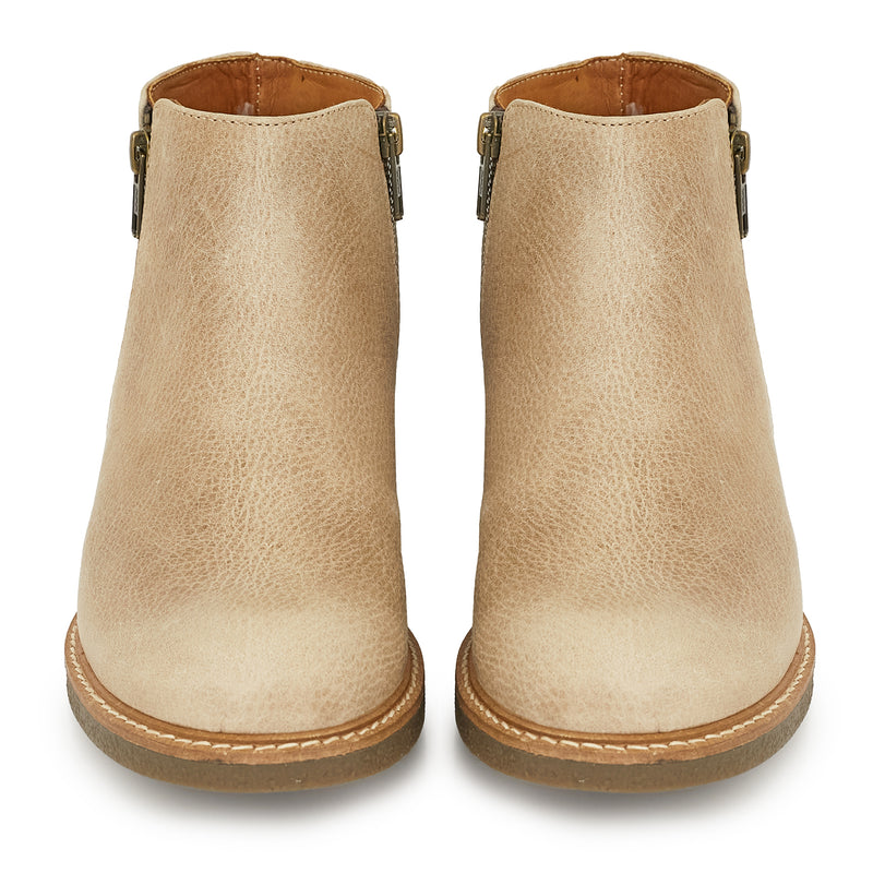 Botineta Nampa Mujer de Cuero Visón – Briganti