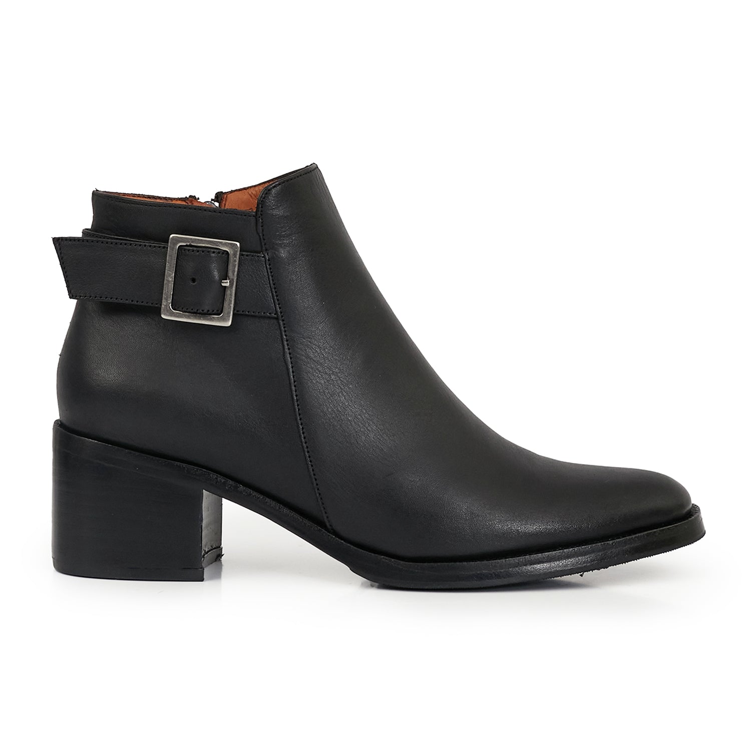 Bota Antio Mujer de Cuero Negro – Briganti