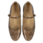 CHATITA LIRIO MARRON CROCO