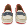 MOCASÍN PAMPA BEIGE, ROJO AZUL