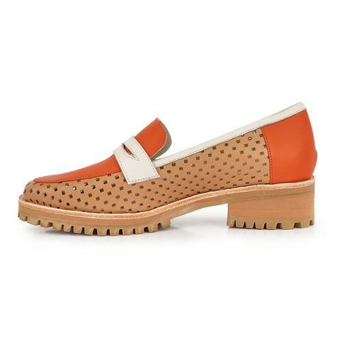 MOCASIN ANITA NARANJA