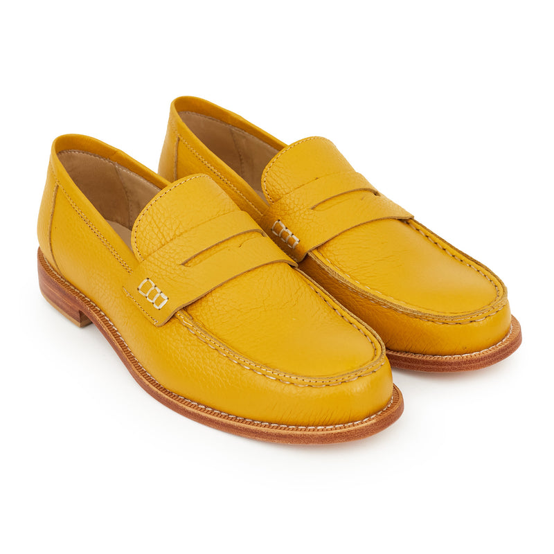 MOCASIN PERLA MOSTAZA