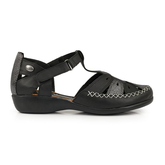 SANDALIA SAROLI NEGRA.