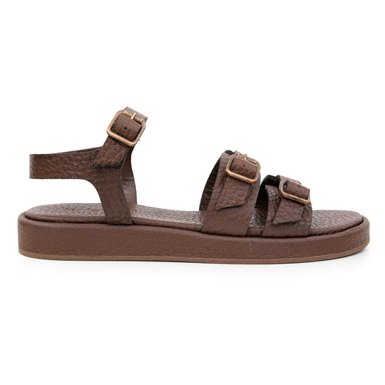 SANDALIA DANIA MARRON