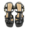 SANDALIA LUMIER NEGRA CROCO