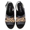 SANDALIA TARRAGONA NEGRA LEOPARDO