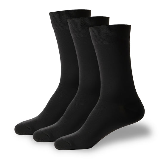 PACK X3 MEDIAS LISAS NEGRAS M