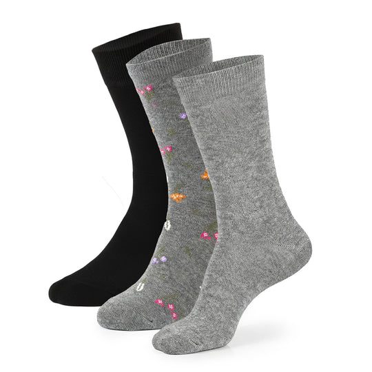 PACK X3 MEDIAS LISAS MULTICOLORES M