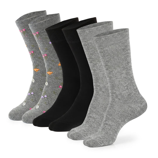 PACK X6 MEDIAS LISAS COMBINADAS M