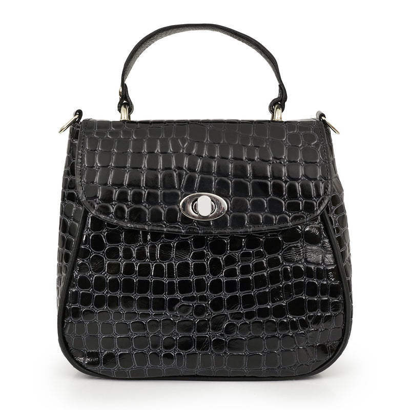 CARTERA TACINA NEGRA CROCO