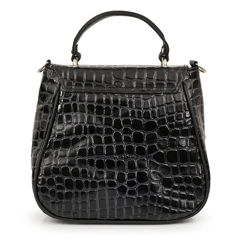 CARTERA TACINA NEGRA CROCO