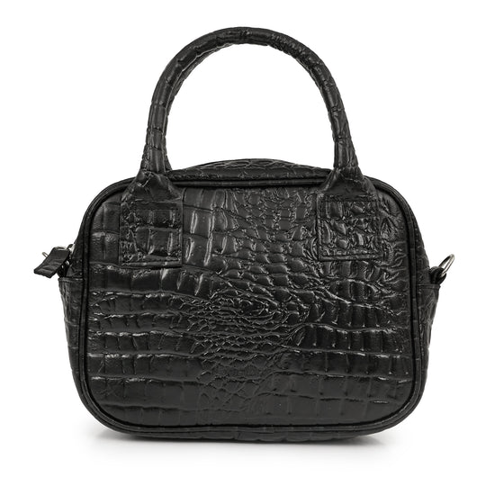 CARTERA NOREA NEGRA CROCO