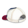 GORRA LUX AZUL, NATURAL Y ROJA