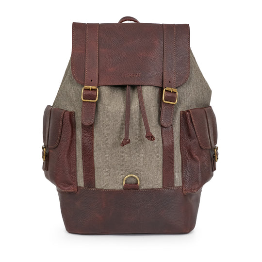 MOCHILA SUTERA MARRON