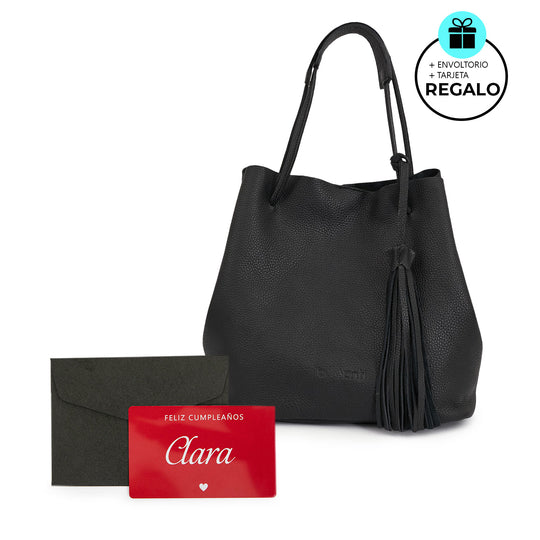 REGALO - CARTERA LINERA NEGRO
