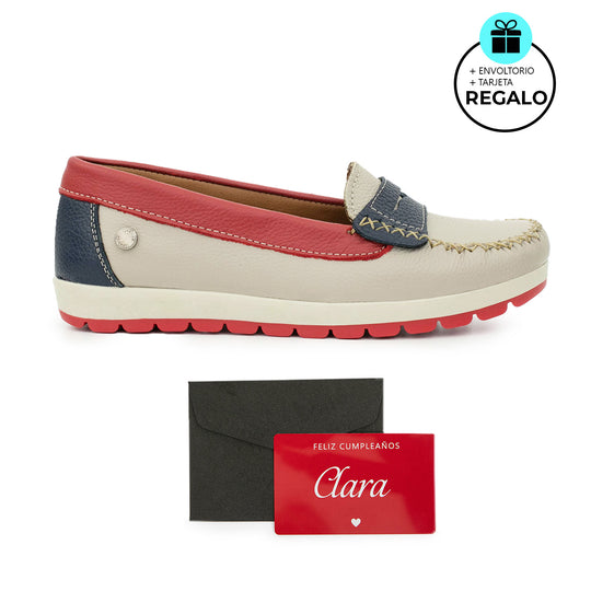 REGALO - MOCASÍN PAMPA BEIGE