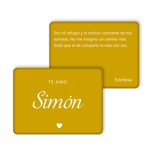 TARJETA REGALO METÁLICA - PERSONALIZABLE