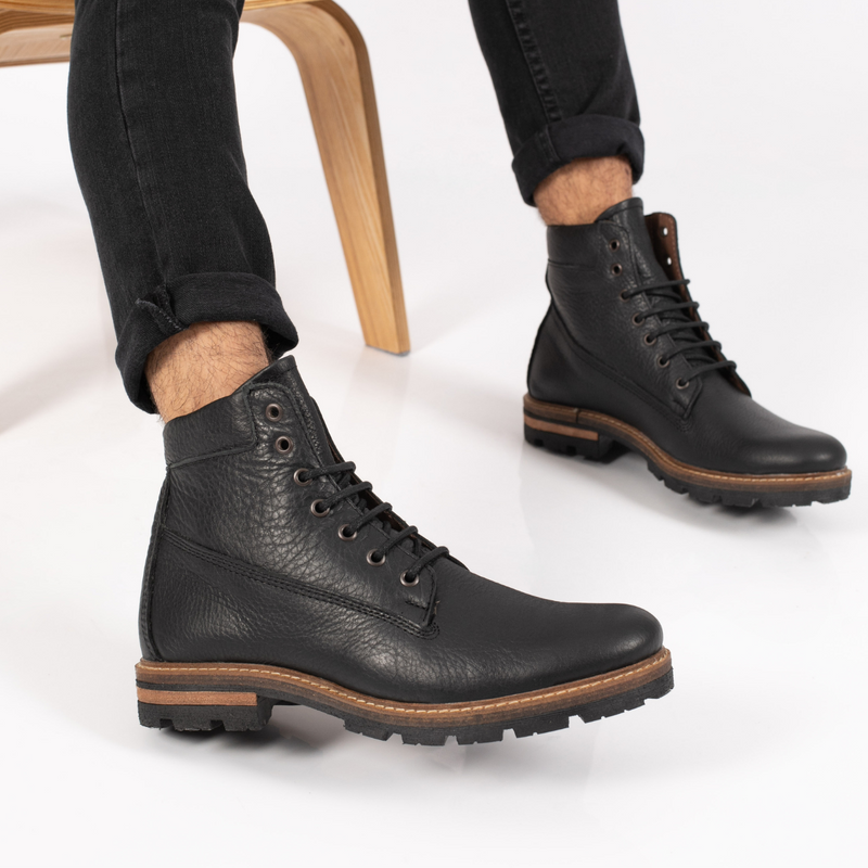 Vestir Borcegos 41 De Vestir Hombre Borcegos Hombre Cuero Negro