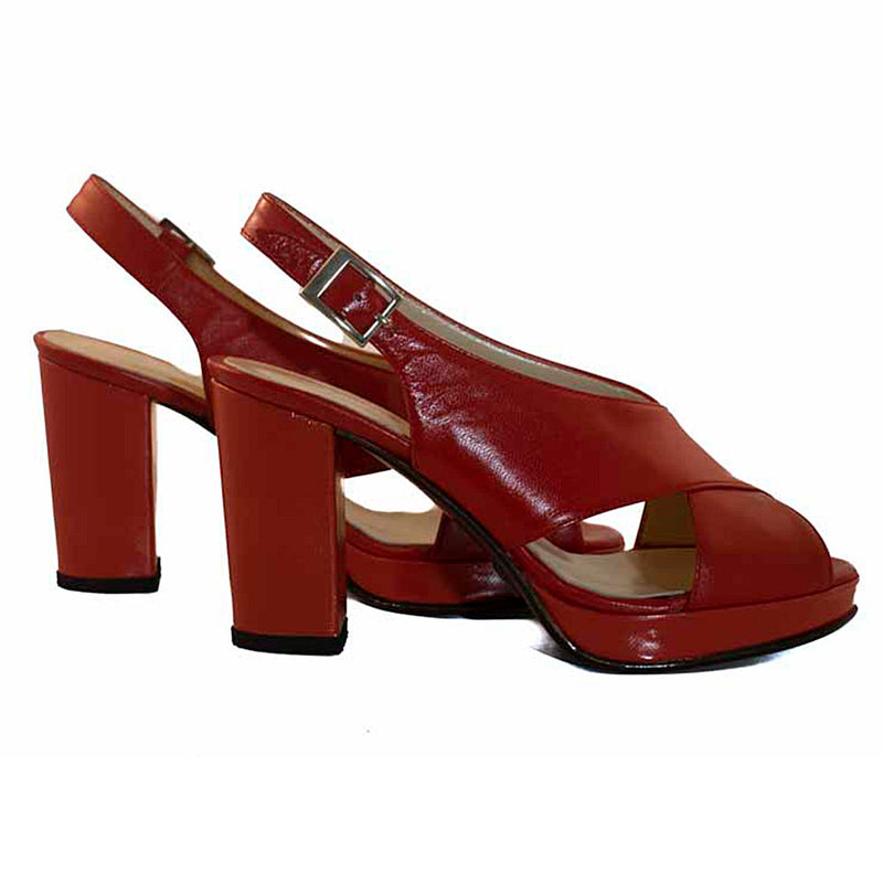 SANDALIA LUBAO ROJO.