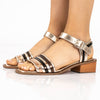 SANDALIA CALAPE PLATINO